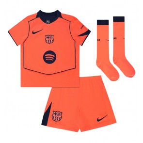 Barcelona Marcus Rashford #14 Tredjetrøje Børn 2025-26 Kortærmet (+ Korte bukser)